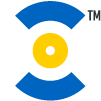 Ocular3D Eye Logo Yellow Blue PNG 100x100